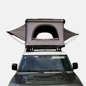 Hartschalen Dachzelt horntools Themis PopUp 165 cm Farbe schwarz / grau