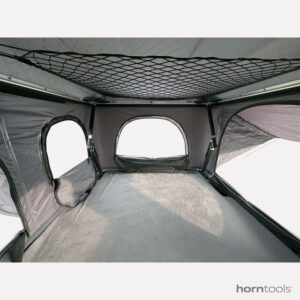 Hartschalen Dachzelt horntools Themis PopUp 165 cm Farbe schwarz / grau