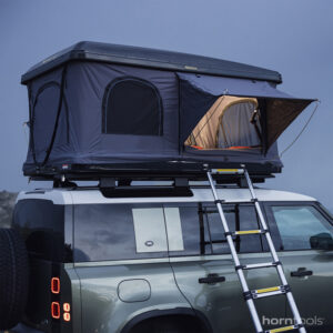 Hartschalen Dachzelt horntools Themis PopUp 165 cm Farbe schwarz / grau