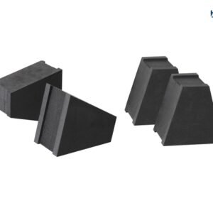 Abstandshalter Hindermann aus Hartschaum Inhalt 4 Stück Farbe schwarz