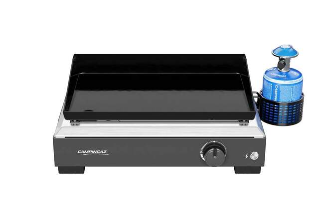 Tischgrill Campingaz Plancha Othello 1 CV 1 flammig silber schwarz