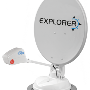 Satanlage MAXVIEW Explorer automatisch 85 cm Twin Auto Skew Farbe weiß