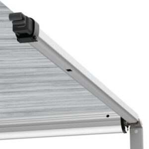 Wandmarkise FIAMMA F35 290, 285 x 250 cm Tuch Farbe royal grey Gehäuse Farbe deep black