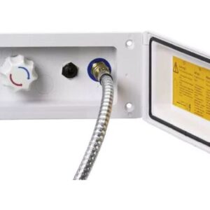 Versogungsklappe REICH mit Vormischer, Steckkupplung und Brausenamatur