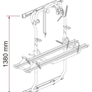 Befestigungsprofil FIAMMA Kit Bars DJ passend f. Sprinter ab 2006/Crafter ab 2006 - 2016 Farbe Deep Black