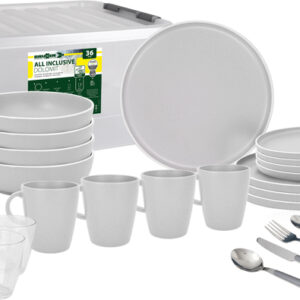 DOLOMIT WHITE BRUNNER ALL INCLUSIVE Geschirrset 36 teilig