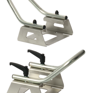 Radbügelset SAWIKO by AL-KO zu Motorradwanne Mod. 3000 2 x Radbügel / 2 x Haltebleche Montagematerial