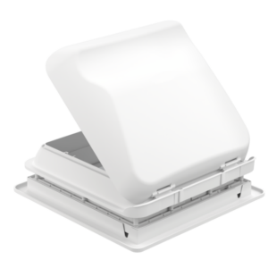 Dachhaube FIAMMA Vent 28F LED Frame Einbaumaß 28 x 28 cm Farbe weiß