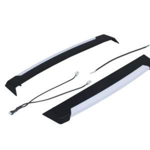 Nachrüst-Set MPK Seitenblenden mit LED für Plisseerahmen VisionStar M/ VisionVent M LED Farbe schwarz