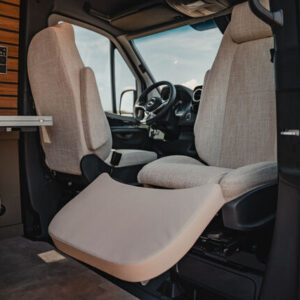 Beinauflage ART passend für Fiat Captain Chair Beifahrersitz Farbe beige