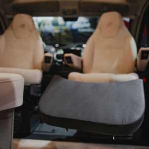 Beinauflage ART passend für Fiat Captain Chair Beifahrersitz Farbe graphit