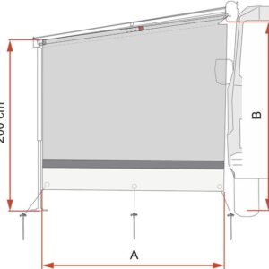 Seitenwand FIAMMA Sun View Side Van F45s