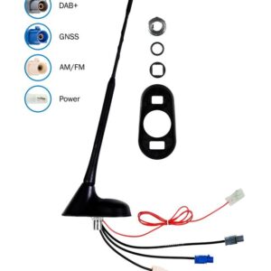 Kombiflexantenne ATTB AM/FM DAB+ aktiv, GNSS