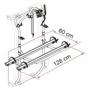 Fahrradträger FIAMMA Carry-Bike passend für Frame ab 2006, Traglast 50 kg 2 Räder, Farbe Deep Black