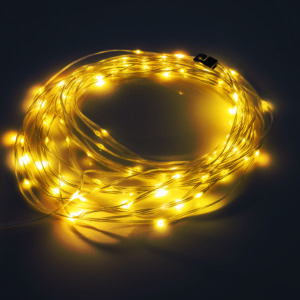 LED-Lichterktette EASYmaxx 3,7 V, Farbe weiß / anthrazit