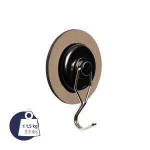 Magnet-Haken silwy THE ONE inkl. Pad Farbe beige