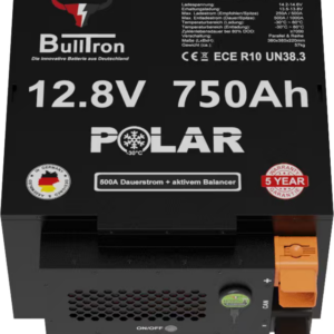 Batterie BullTron Untersitz Polar 750 Ah inkl. Smart BMS mit 500A Dauerstrom & BT/WiFi App, CAN-Bus, RS485