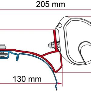 Adapterkit FIAMMA zu Markise F35 passend für VW T5 / T6 Multivan / Transporter