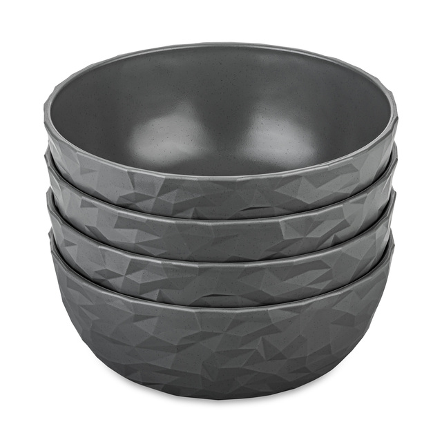 Müslischale koziol Club Bowl 4er-Set Farbe nature ash grey