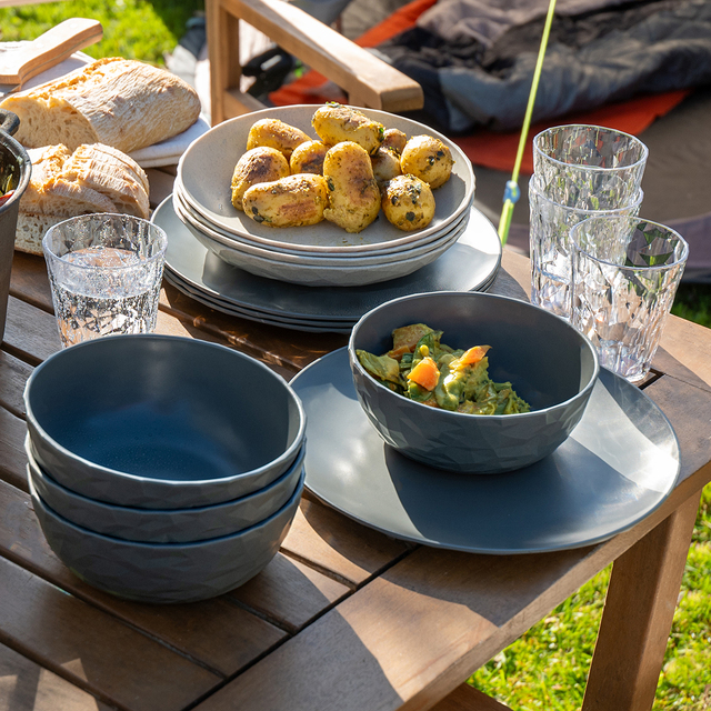 Müslischale koziol Club Bowl 4er-Set Farbe nature ash grey