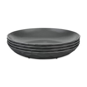 Teller tief koziol Club Plate 22 cm, 4er-Set Farbe nature ash grey