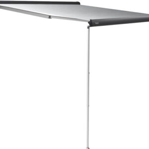Wandmarkise 4200 THULE Länge 450cm / Tiefe 250cm Tuchfarbe: Mystic Grey Gehäuse silber