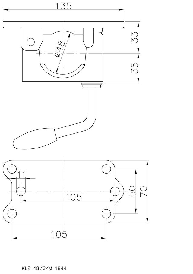 Klemmschelle WINTERHOFF KLE 48-G