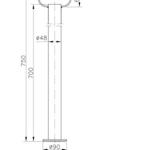 Stütze WINTERHOFF RSR 48-700