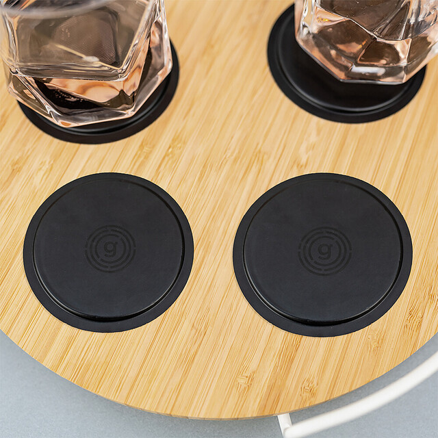 Nano-Gel-Pad gelmags 2.0 L 4er Set Durchm. 8,3 cm Farbe schwarz