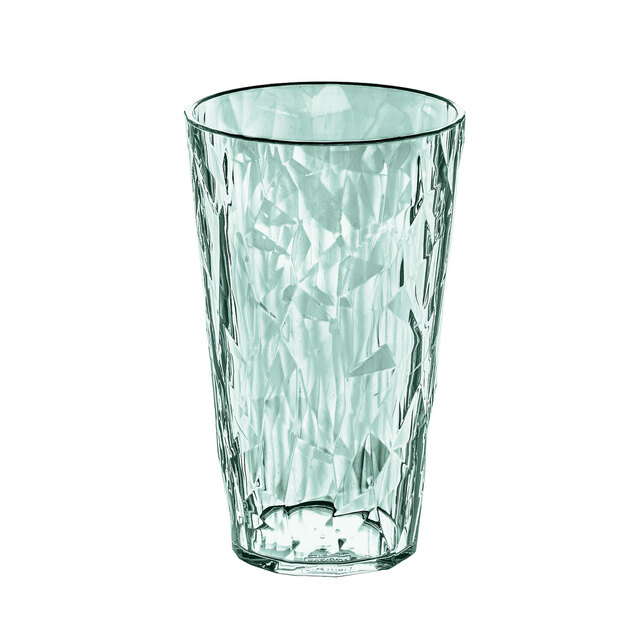 Trinkglas koziol Club Light L 400 ml Farbe transparent eucalyptus green