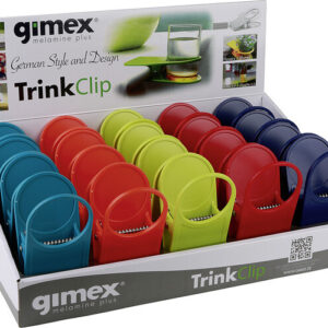 TrinkClips Display gimex 4 mal 5 Farben