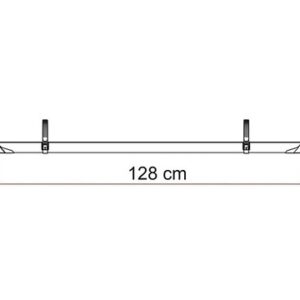 Fahrradschiene FIAMMA Rail Plus Länge 128 cm Farbe aluminium