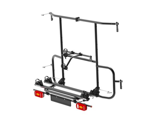 Fahrradträger EuroCarry Adventure Rack für 2 Fahrräder für Ford Transit ab 2014 Traglast 60 kg Farbe schwarz