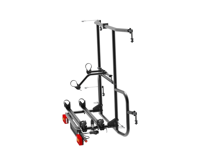 Fahrradträger EuroCarry Adventure Rack für 2 Fahrräder für Ford Transit ab 2014 Traglast 60 kg Farbe schwarz