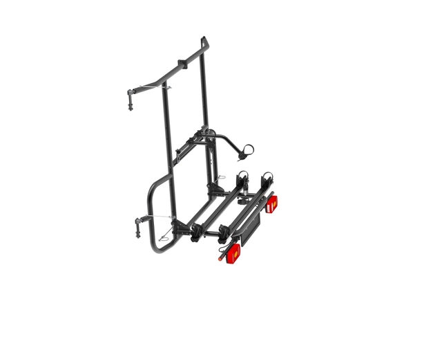 Fahrradträger EuroCarry Adventure Rack für 2 Fahrräder für Ford Transit ab 2014 Traglast 60 kg Farbe schwarz
