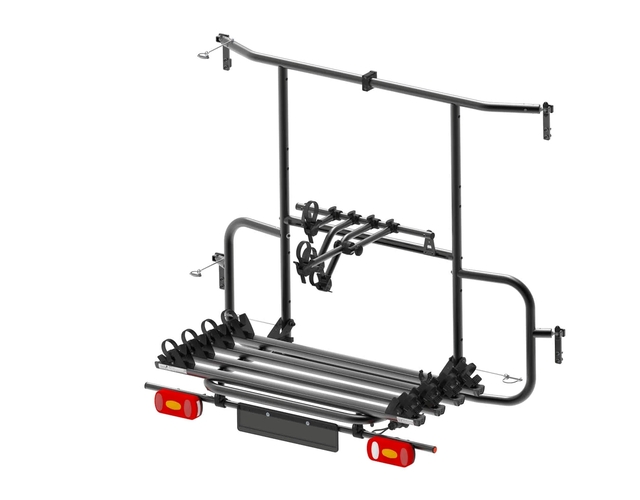 Fahrradträger EuroCarry Adventure Rack für 4 Fahrräder für Ford Transit ab 2014 Traglast 60 kg Farbe schwarz