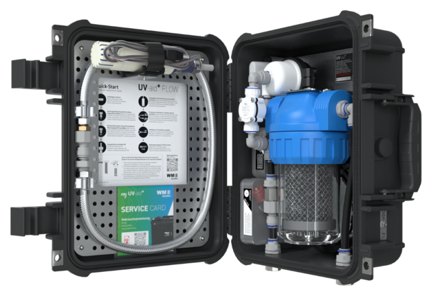 Koffer WM Aquatec UV-aid+ FLOW, Farbe: schwarz