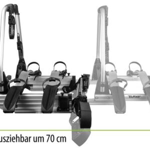 Fahrradträger EUFAB SD 260 für 2 Fahrräder Traglast 60 kg Farbe silber