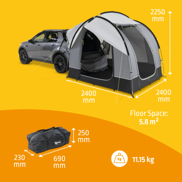 Heckzelt Tailgater Kampa – Bild 5